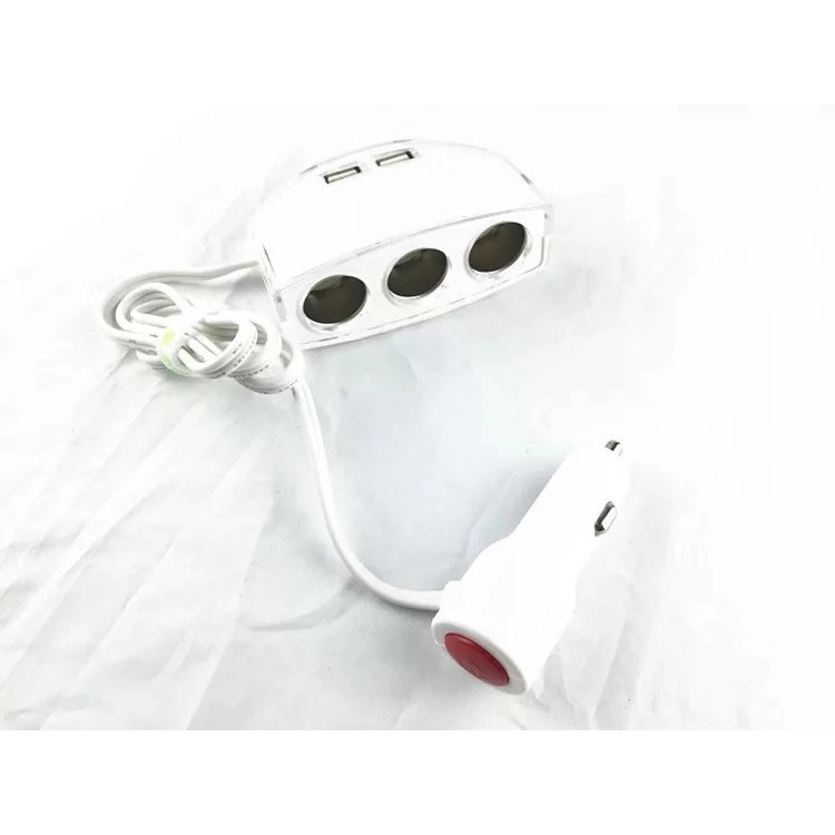 BỘ CHIA TẨU SẠC Ô TÔ 3 LỖ + 2 USB