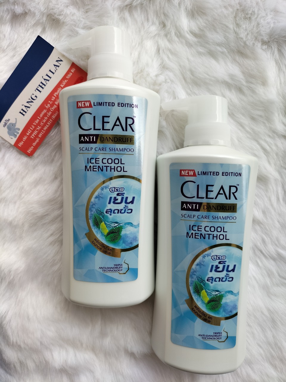 [HCM]Combo 2 chai Dầu gội Clear Bạc hà mát lạnh Thái Lan 400ml