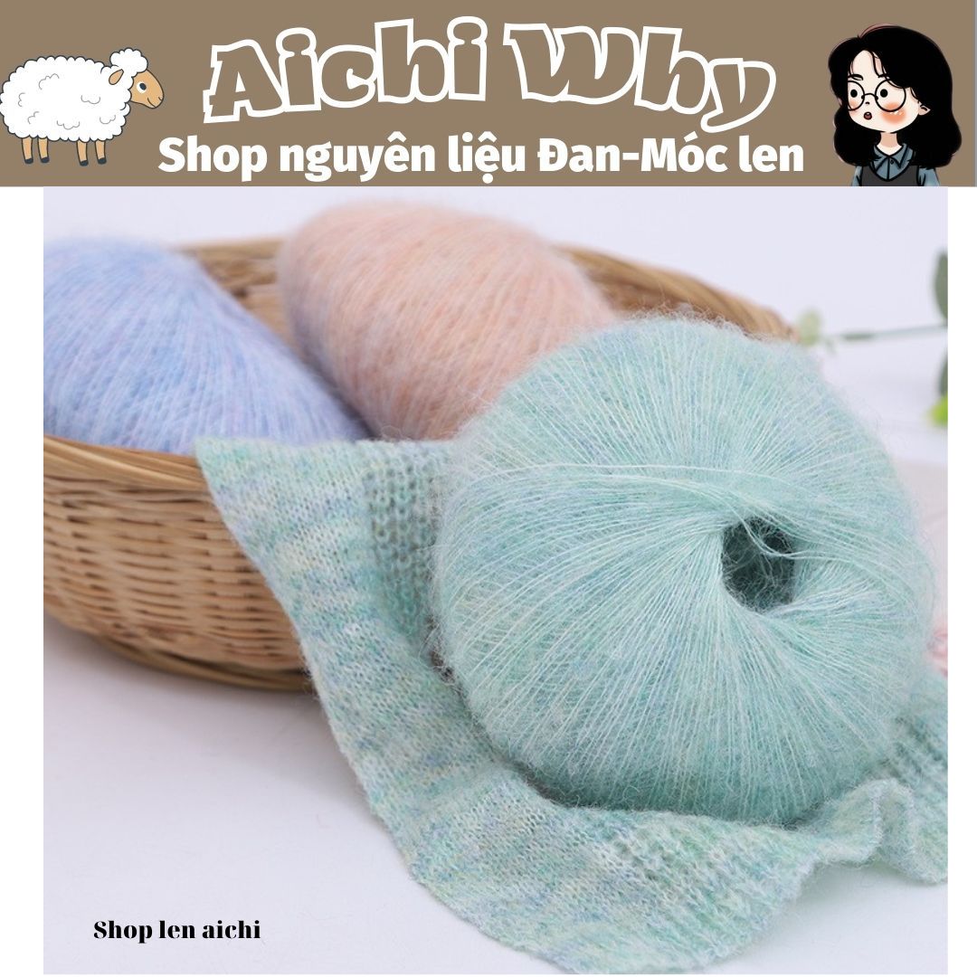 Len Mohair chuyên đan, móc áo, túi