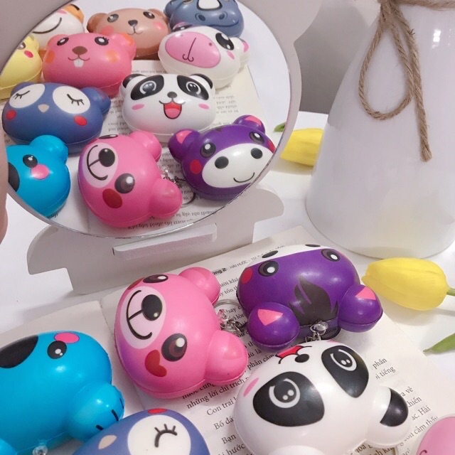 Móc Khoá Squishy Thơm Hình Thú Cute