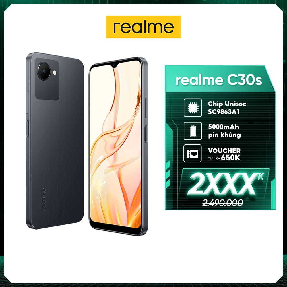 Điện Thoại realme C30s  - Hàng Chính Hãng Miễn Phí Vận Chuyển