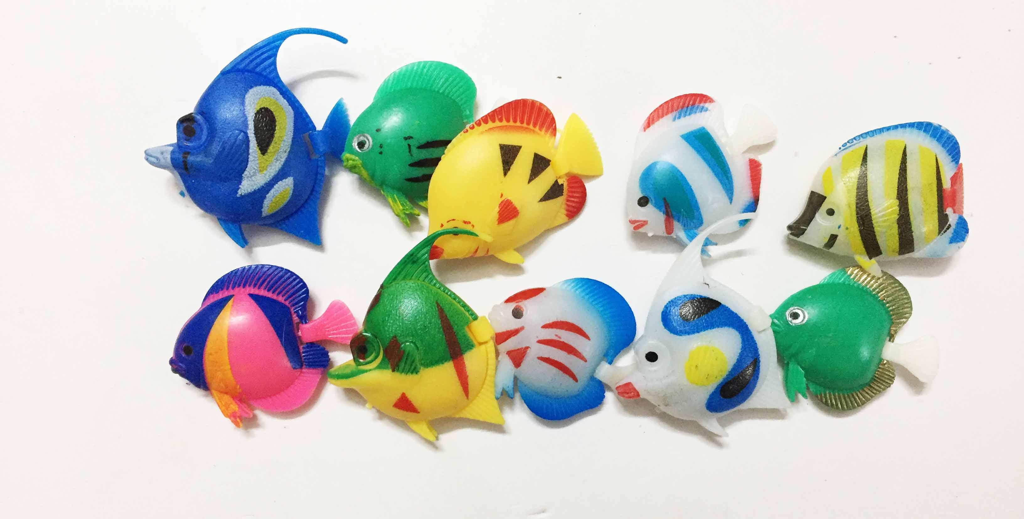 Combo 10 Cá Nhựa Trang Trí Hồ Cá - Cá Nhựa Trang Trí Bể Cá Cao Cấp