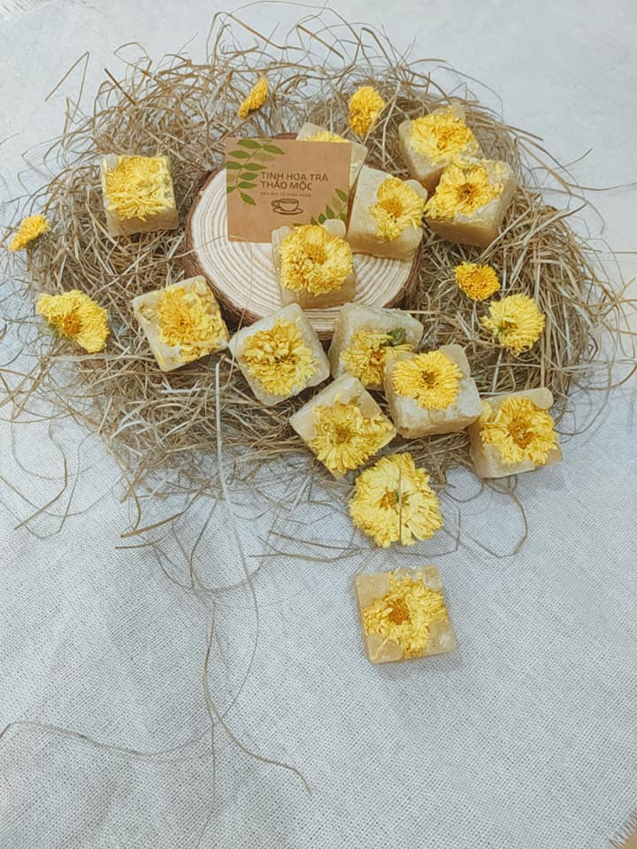 [HCM]trà hoa cúc đường phèn mật ong loại 1kg