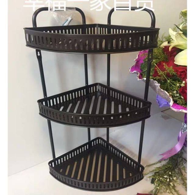 Kệ góc đa năng 3 tầng sơn tĩnh điện màu đen cao cấp