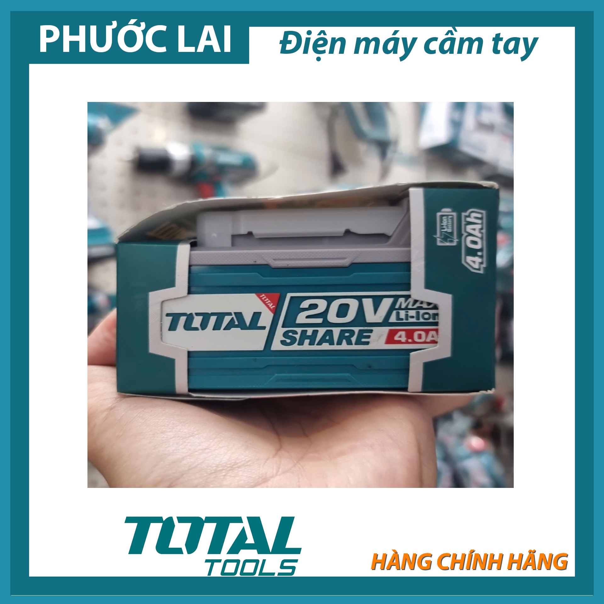 Pin Lithium-Ion Total 20V/4.0Ah TFBLI20021
