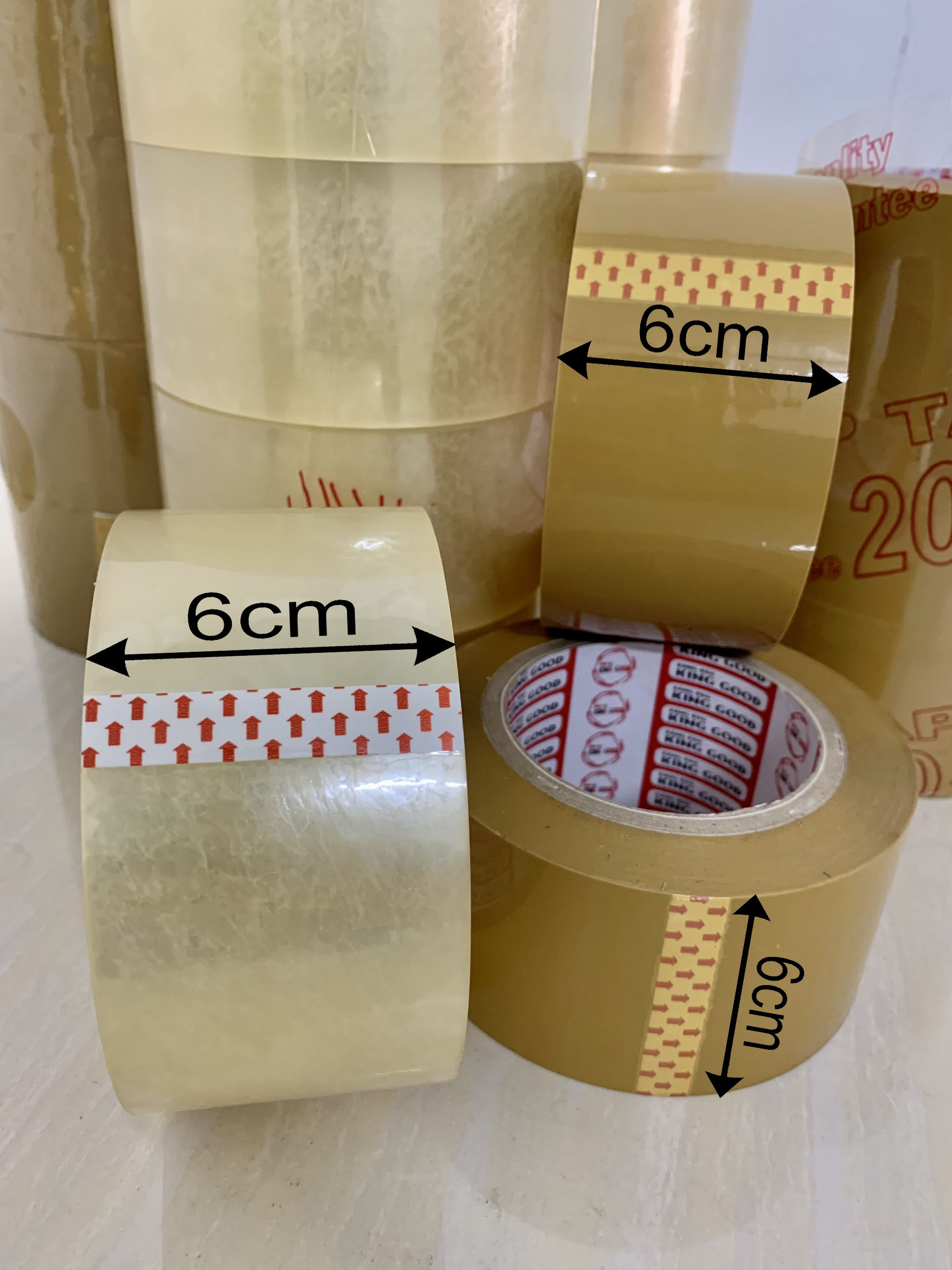 Cuộn băng keo gói hàng loại 200 Yard bản rộng 6cm h4wc