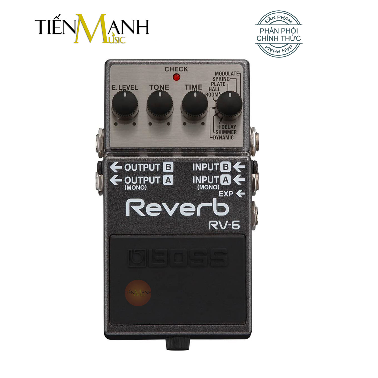 [Installment 0%] [genuine] phơ guitar boss RV-6 reverb graphic equalizer-pedal fuzz pedals effects RV6