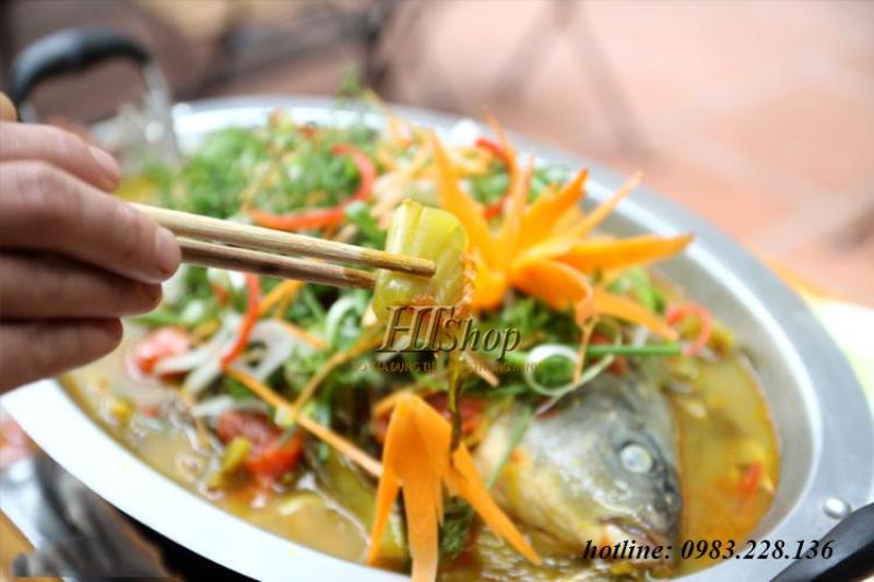 Giá bán Khay nấu lẩu cá om dưa inox dùng cho bếp từ bếp ga
