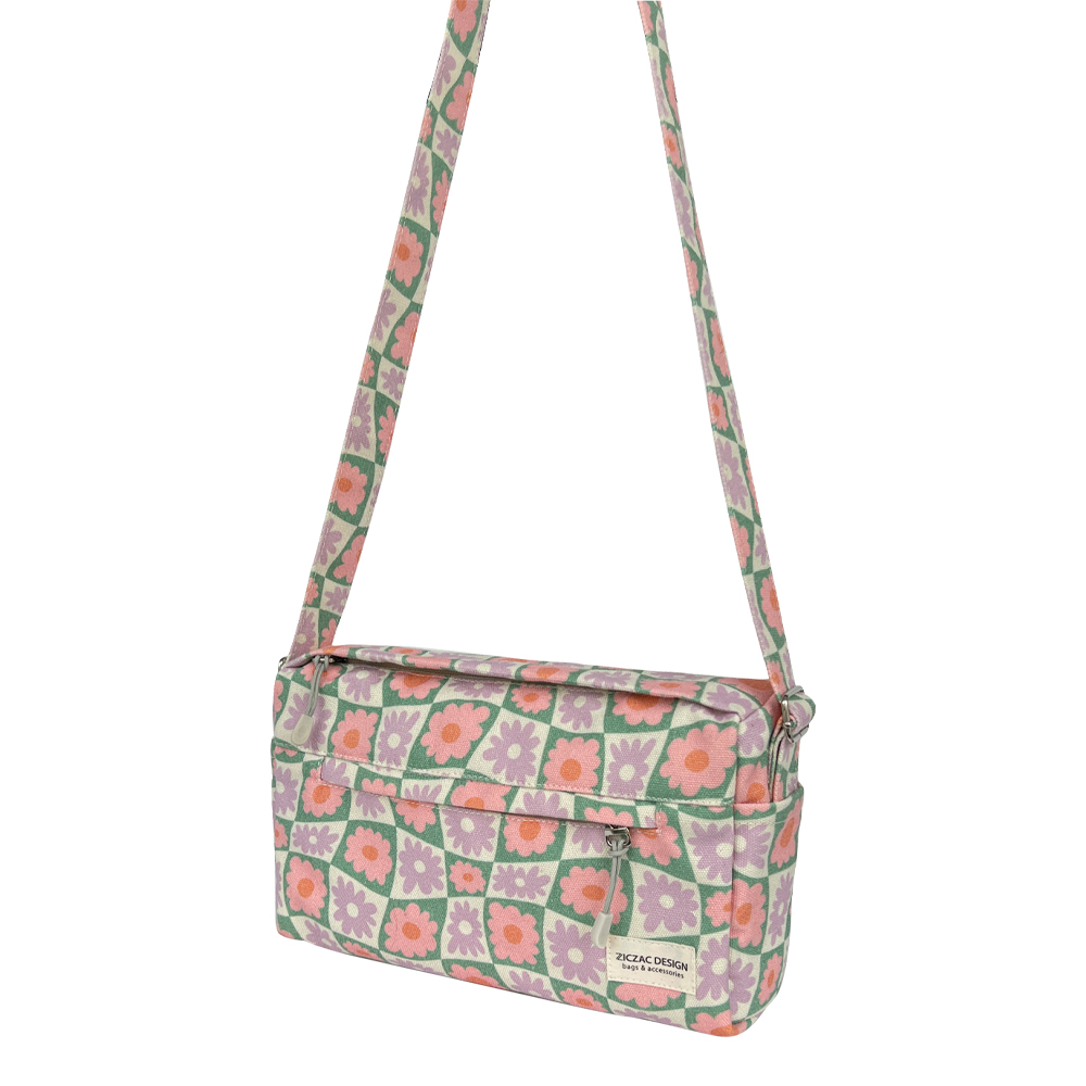 Túi đeo chéo màu kem in hình - Layla CrossBag