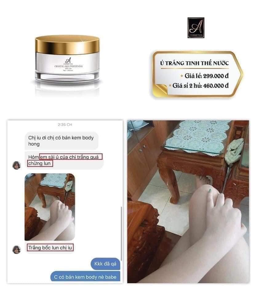 [HCM]KEM BODY MỀM NƯỚC HOA A COSMECTICS