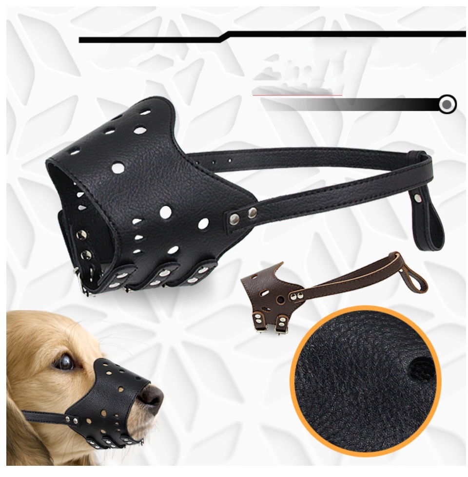 Rọ mõm chó chất liệu da bền bỉ chống cắn, chống sủa ( Chát với shop để lựa size)