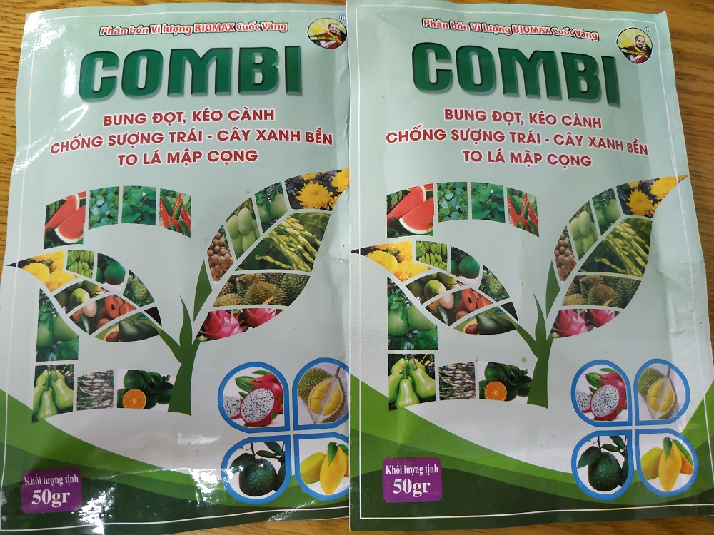 [HCM]Combo 2 gói phân bón COMBI bổ sung trung vi lượng thiết yếu cho cây - gói 50 gram