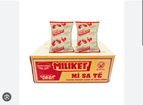 Mì satế Miliket giấy 75gr