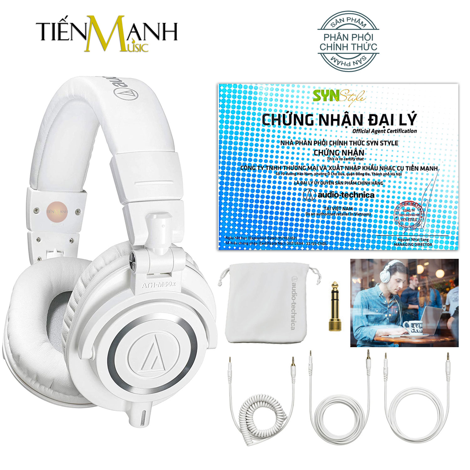 Tai nghe kiểm âm audio technica m50x - studio monitor headphones professional ath-m50x athm50x