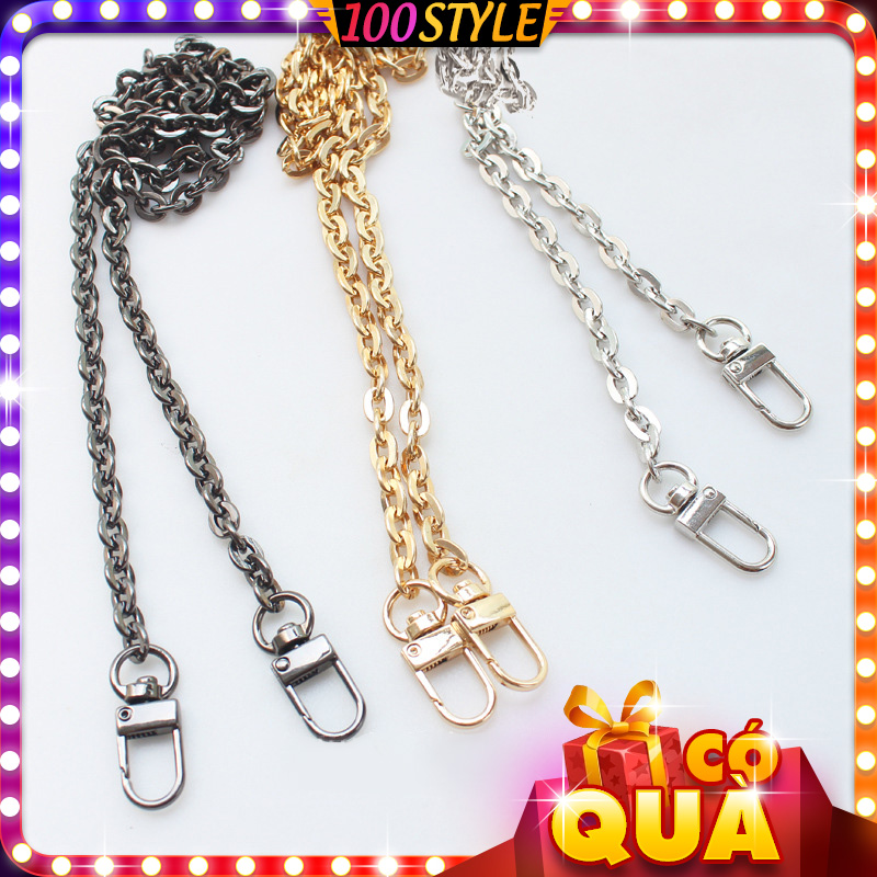 Leash strap handbag 7mm chain letters o cleaner-100style