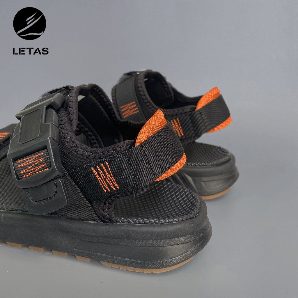Sandal Nam Letas D711 Đen Đen
