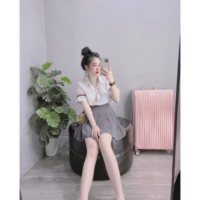 Áo sơ mi quốc dân viền tay Form <60kg