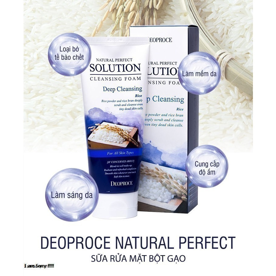 Sữa rửa mặt gạo lứt Deoproce 170g