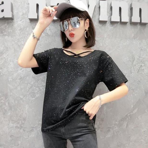 Áo cotton nhũ cách điệu