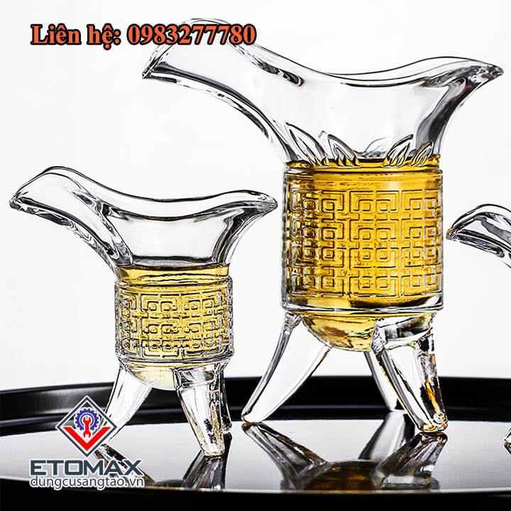 [SALE]Bộ 6 Ly Thủy Tinh Hoàng Đế