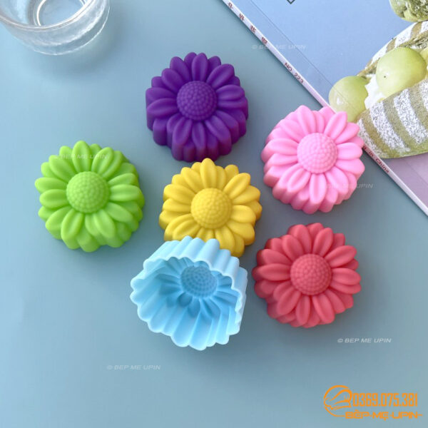 Khuôn silicon 3D cúc họa mi 5cm set 10 khuôn ( 10 PCS)