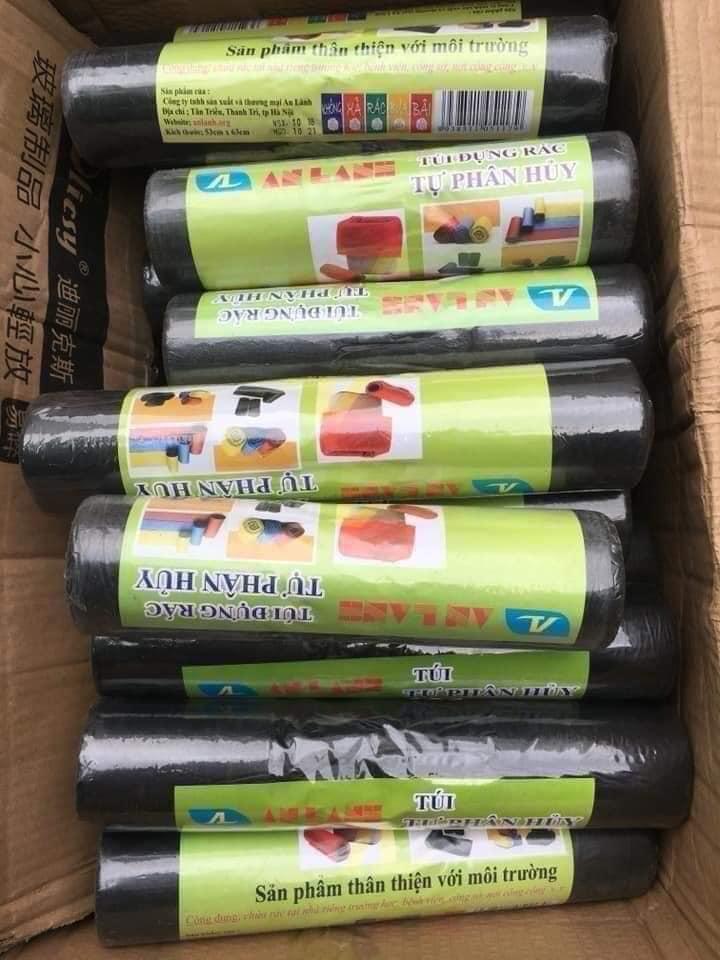 Túi đựng rác tự phân hủy sinh học đen