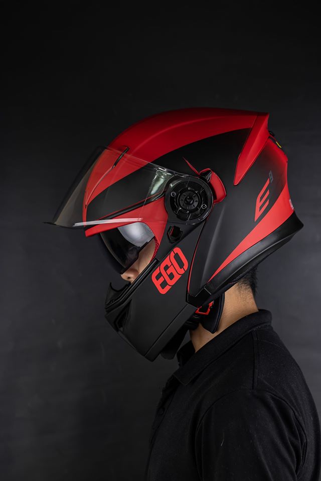 Mũ bảo hiểm lật hàm 2 kính EGO E9 (chính hãng)