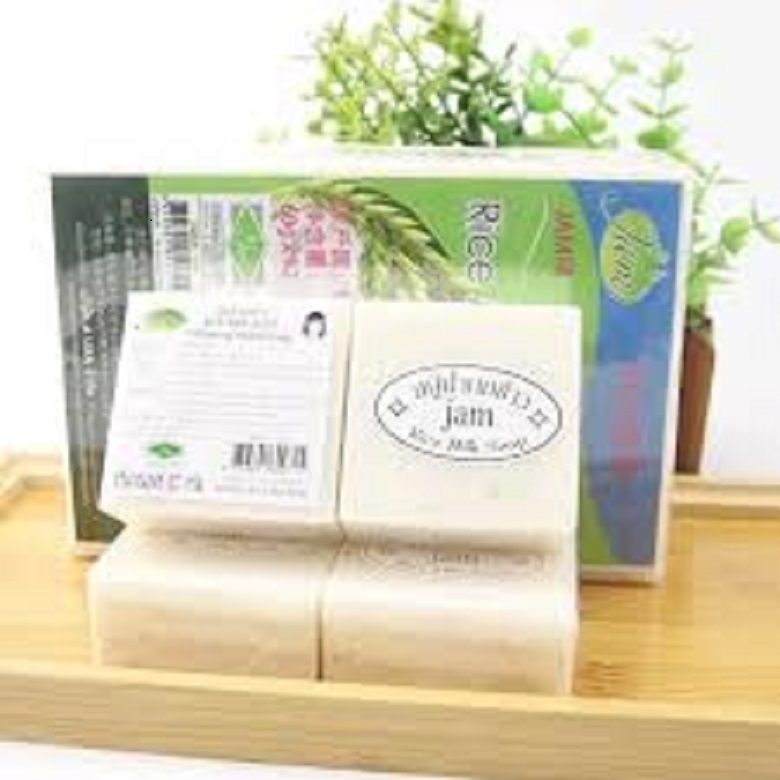 [ TRẮNG DA VÀ THƠM LẮM LUÔN ] 01 Bánh Xà phòng cám gạo Jam Thái, (Date : 03/2023)
