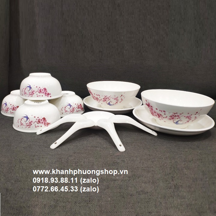 [HCM]bộ chén tô dĩa sứ - bộ chén tô dĩa sứ