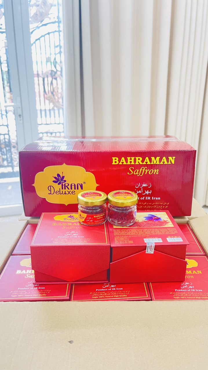 {HÀNG HOT} Nhụy Hoa Nghệ Tây Saffron Bahraman (Hộp 1g )