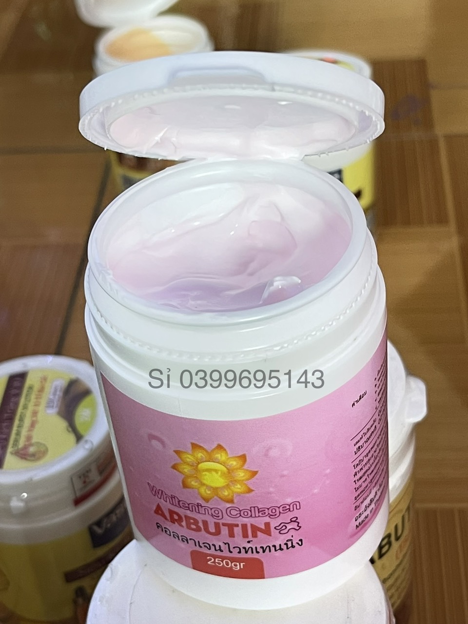 Kem siêu kích trắng 3c3 arbutin hồng 500g