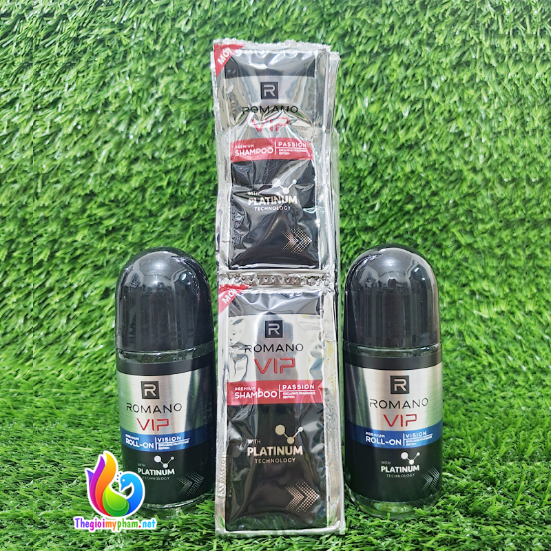[Tặng 6 Gói Gội] Combo 2 Lăn Khử Mùi Romano Vip Vision 50ml