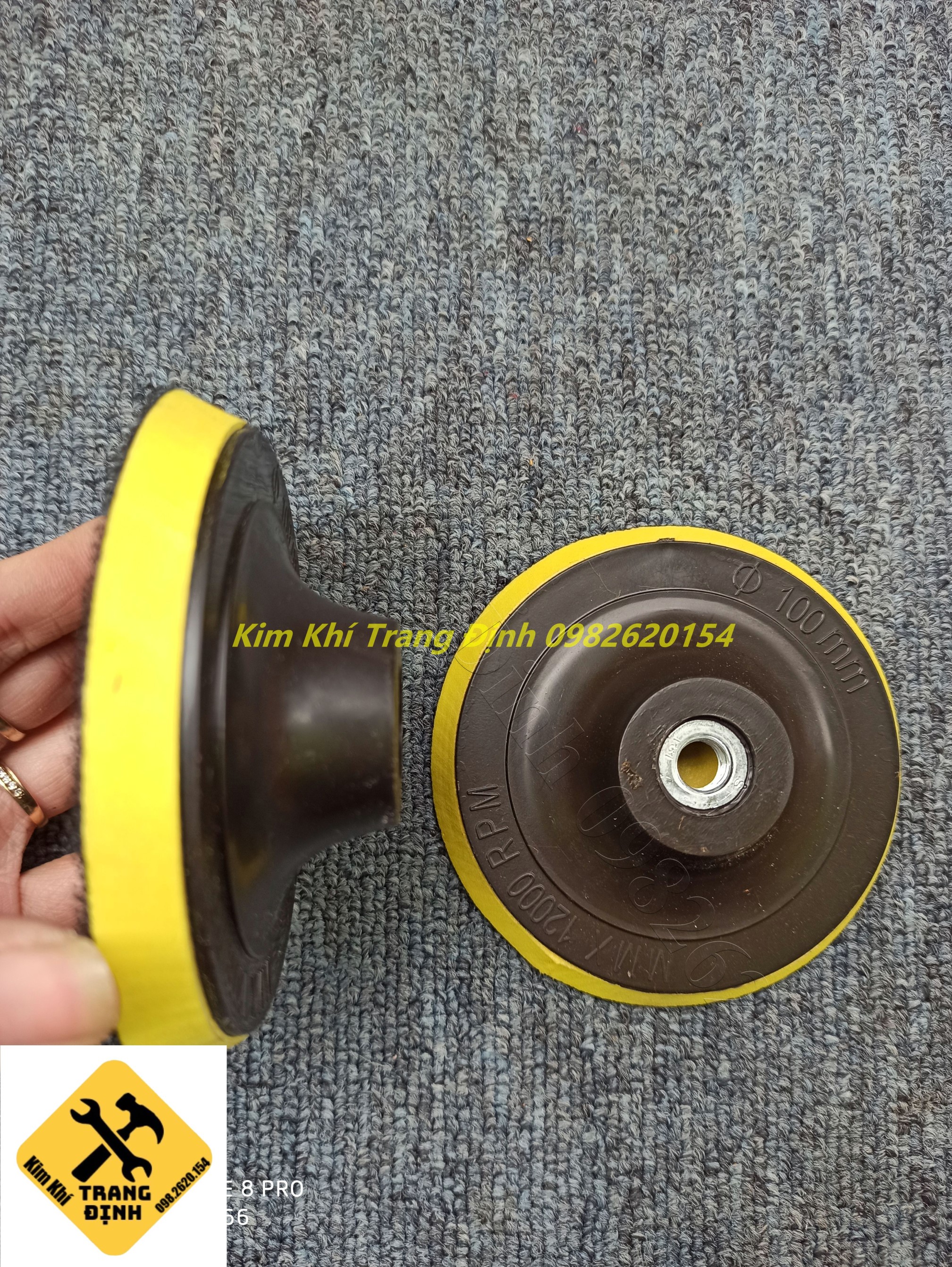 Combo 2 đế dính giấy ráp 100mm