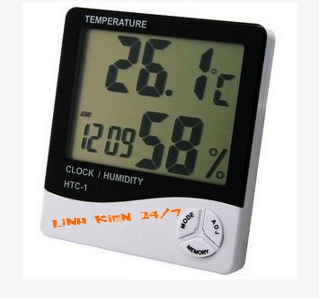 Đồng hồ đo nhiệt độ, độ ẩm điện tử htc-1