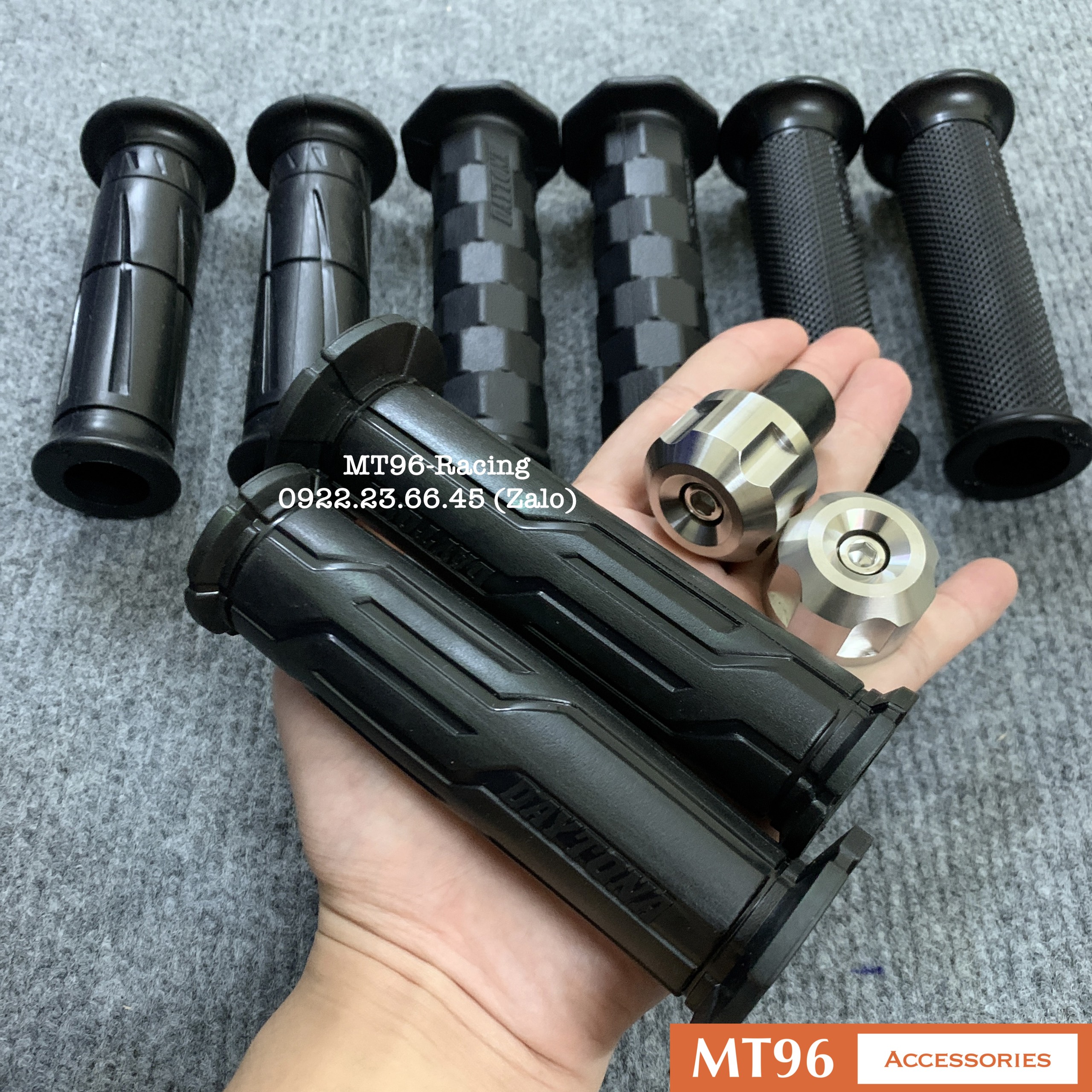 Gù Salaya Nặng Chống Rung Kèm Bao Tay Daytona Đa Dạng Lắp Nhiều Dòng Xe Máy
