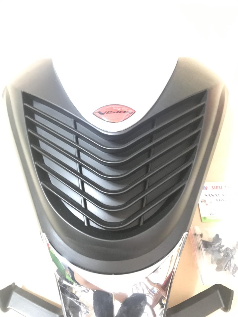 Mặt nạ xe Vision kiểu SH 2014-2019 ( trắng viền đen ) cao cấp Siêu Thị Việt