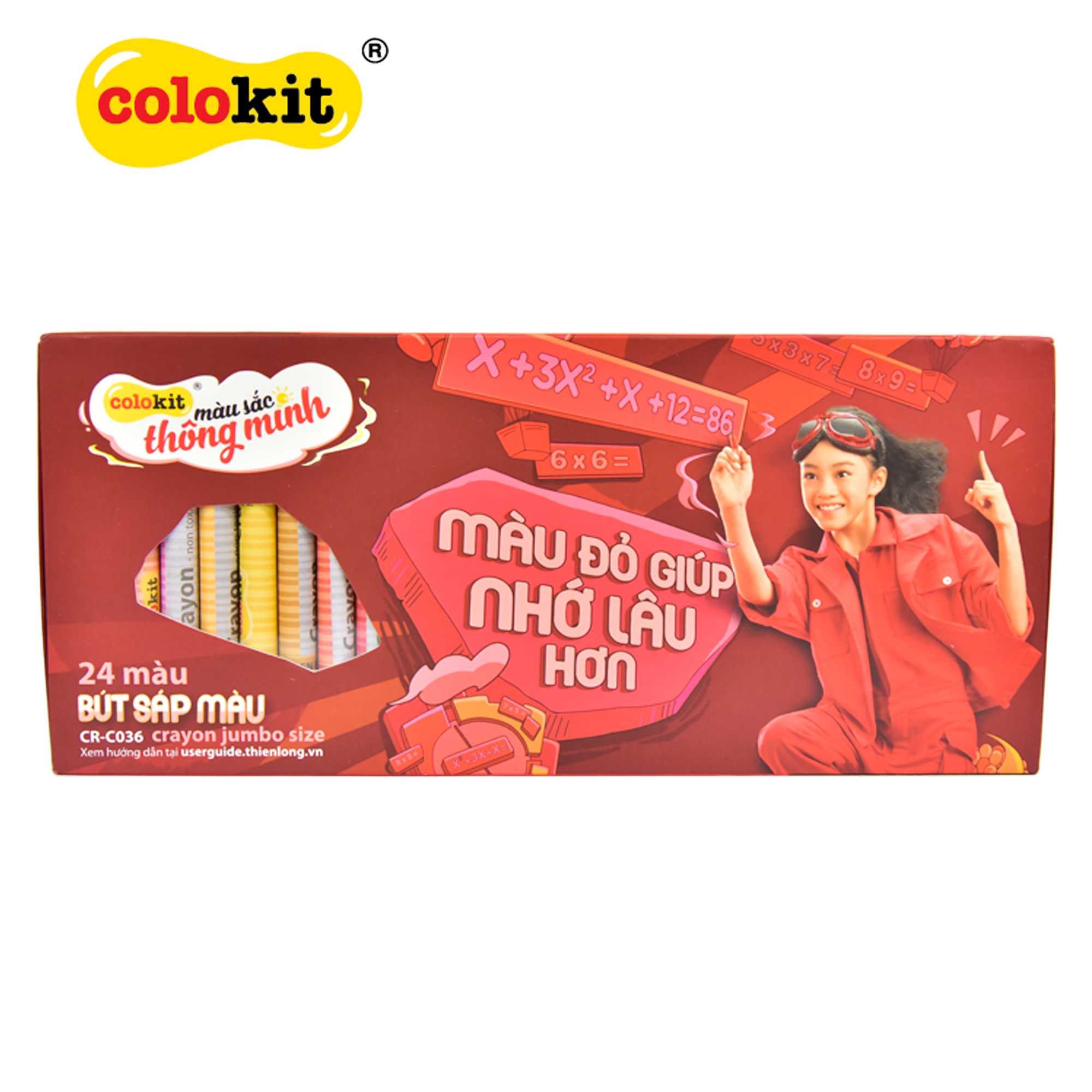 Bút sáp màu Jumbo Colokit CR-C036