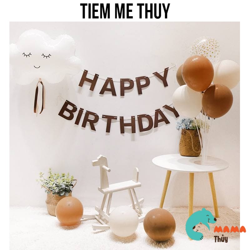 Bộ bóng trang trí sinh nhật phong cách Hàn Quốc đơn giản 70 (85)