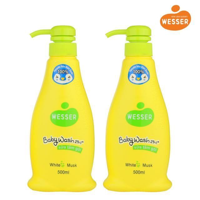 Sữa tắm gội Wesser 500ml cho bé