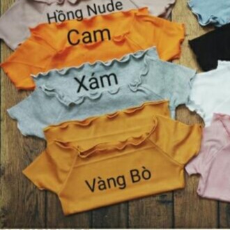 Áo Trễ vai Thun Gân Co giãn tốt