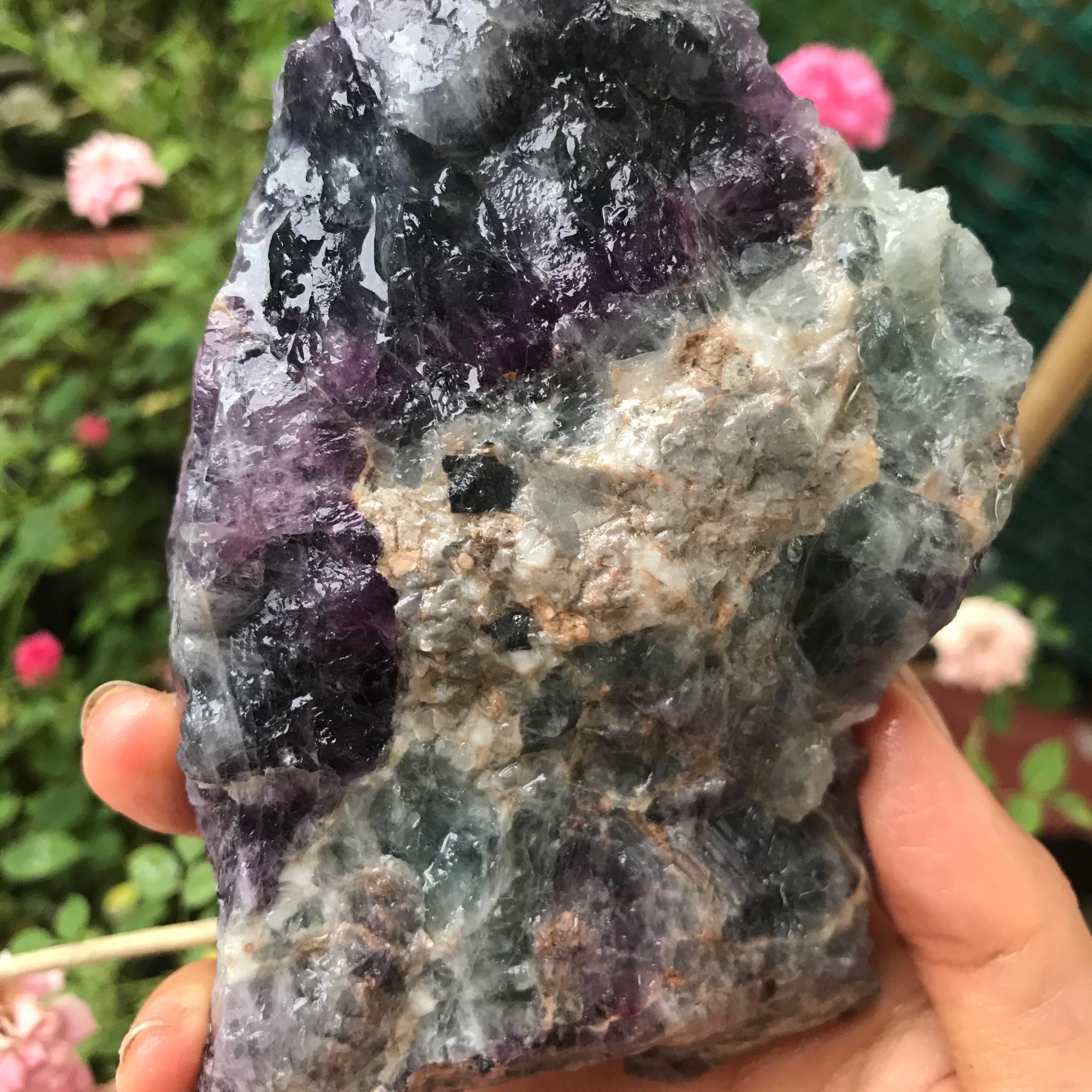 Đá Flourite tự nhiên 700g