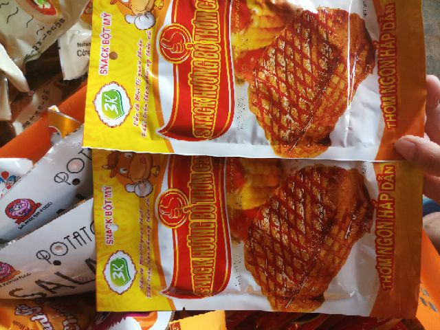 10 gói snack bò miếng thơm cay
