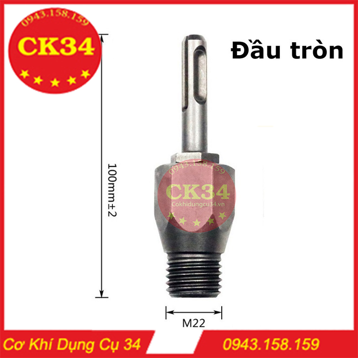 Đầu chuyển mũi khoan rút lõi bê tông chuôi gài, lục giác cho máy khoan pin khoét lỗ 2 phân loại