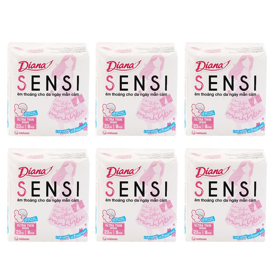 Diana sensi siêu mỏng có cánh 8 miếng