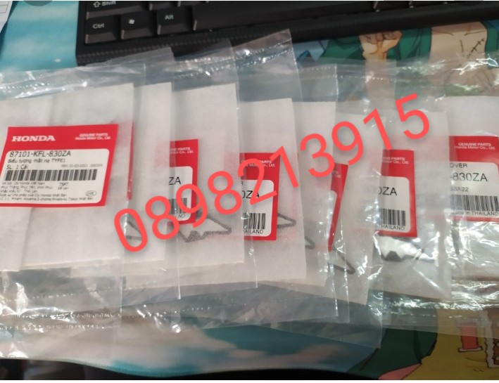 TEM LOGO FUTURE MẶT NẠ CHÍNH HÃNG HONDA