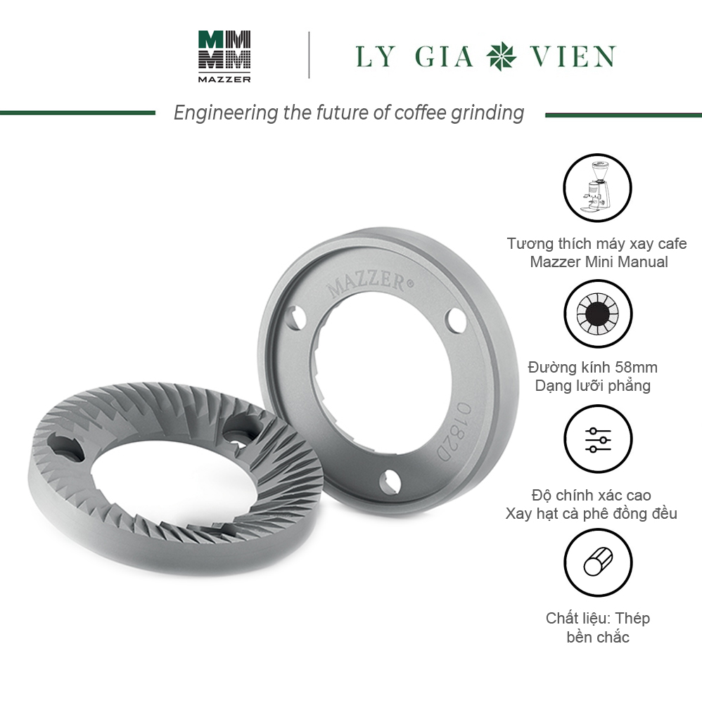 Lưỡi Dao Máy Xay Cafe Mazzer Mini Grinding Blades Xuất Xứ Ý
