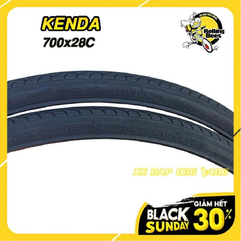 Lốp (Vỏ) Xe Đạp 700x28C ( 28 - 622 )  KENDA