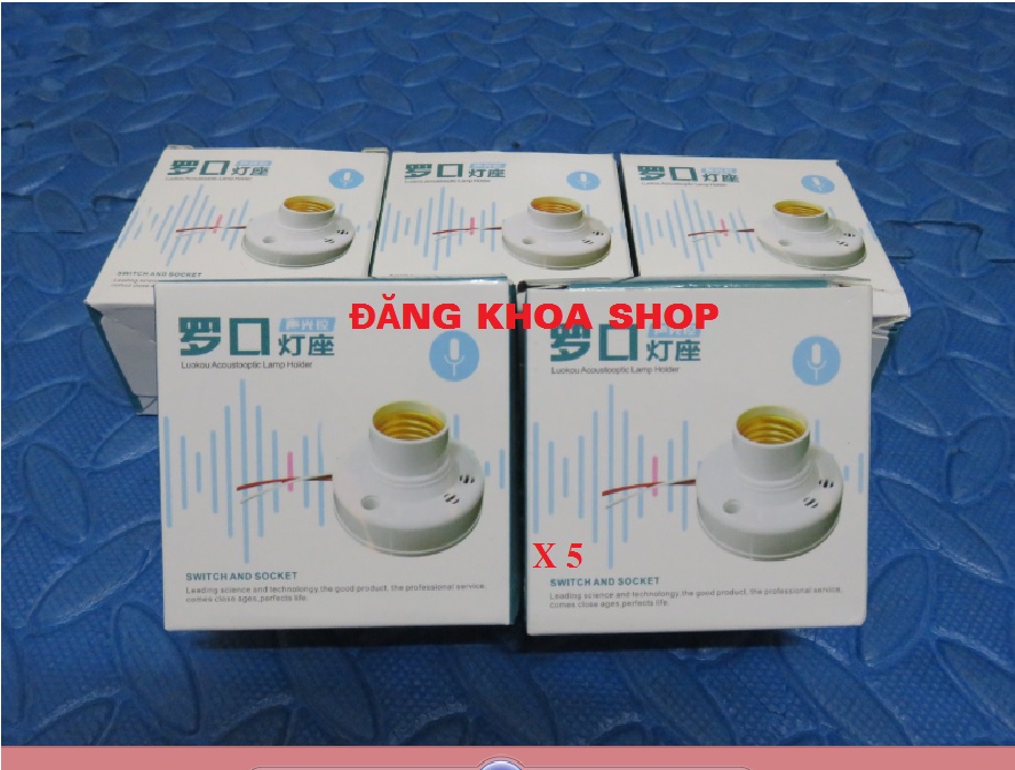 Combo 05 Đui đèn cảm ứng âm thanh ánh sáng
