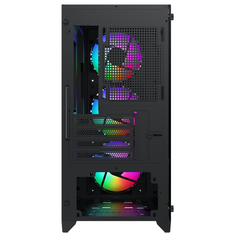 Vỏ Case máy tính XIGMATEK NYX II 3F (Kèm 3 Fan RGB, M-ATX) - BH 12 Tháng.
