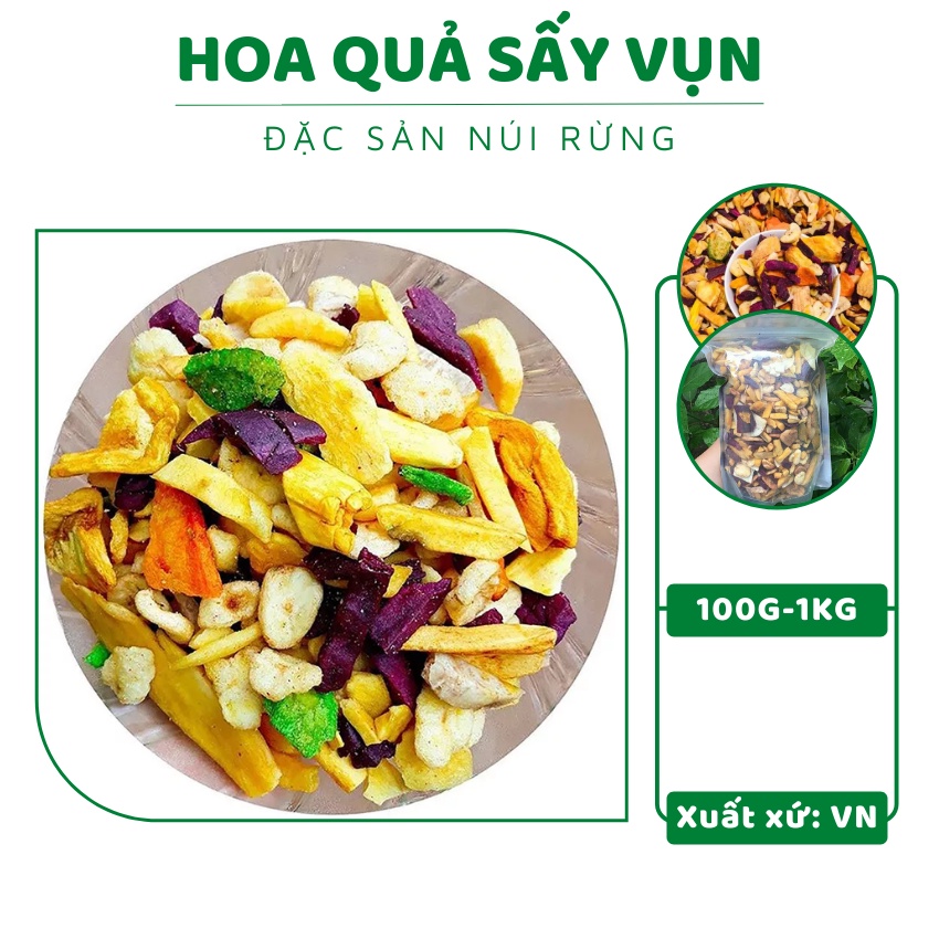 1KG Trái Cây Sấy Thập Cẩm Vụn